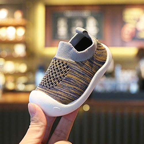 YWLINK NiñOs NiñAs Rayas Malla Deporte Zapatillas Deportivas Calzado Informal Transpirable Antideslizante Comodidad Inferior Suave Fiesta De CumpleañOs Zapatos De Primer Paso Regalo(Gris,15EU) YWLINK NiñOs NiñAs Rayas Malla Deporte Zapatillas Deportivas Calzado Informal Transpirable Antideslizante Comodidad Inferior Suave Fiesta De CumpleañOs Zapatos De Primer Paso Regalo(Gris,15EU)