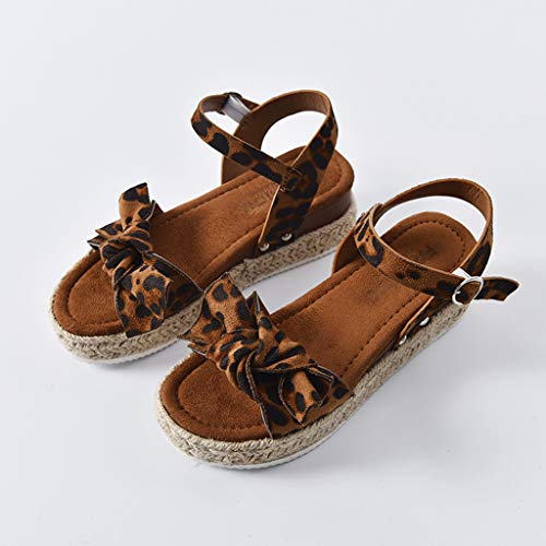 YWLINK Sandalias Planas para Mujer Sandalias De CuƱA con Estampado De Leopardo Zapatos De Playa Antideslizantes De Gran TamaƱO con Lazo Zapatos Casuales(cafƩ,39EU) YWLINK Sandalias Planas para Mujer Sandalias De CuƱA con Estampado De Leopardo Zapatos De Playa Antideslizantes De Gran TamaƱO con Lazo Zapatos Casuales(cafƩ,39EU)