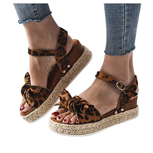 YWLINK Sandalias Planas para Mujer Sandalias De CuƱA con Estampado De Leopardo Zapatos De Playa Antideslizantes De Gran TamaƱO con Lazo Zapatos Casuales(cafƩ,39EU) YWLINK Sandalias Planas para Mujer Sandalias De CuƱA con Estampado De Leopardo Zapatos De Playa Antideslizantes De Gran TamaƱO con Lazo Zapatos Casuales(cafƩ,39EU)