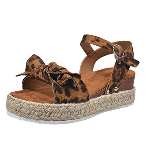 YWLINK Sandalias Planas para Mujer Sandalias De CuƱA con Estampado De Leopardo Zapatos De Playa Antideslizantes De Gran TamaƱO con Lazo Zapatos Casuales(cafƩ,39EU) YWLINK Sandalias Planas para Mujer Sandalias De CuƱA con Estampado De Leopardo Zapatos De Playa Antideslizantes De Gran TamaƱO con Lazo Zapatos Casuales(cafƩ,39EU)