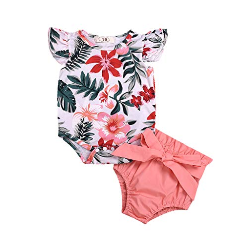 YWLINK Verano Mezcla De Algodon Lindo 2PC Ropa De Bebe Mono Estampado+Short De Arco De Color Liso Traje CóModo Rendimiento Fiesta Regalo(Blanco,12-18 meses/90) YWLINK Verano Mezcla De Algodon Lindo 2PC Ropa De Bebe Mono Estampado+Short De Arco De Color Liso Traje CóModo Rendimiento Fiesta Regalo(Blanco,12-18 meses/90)