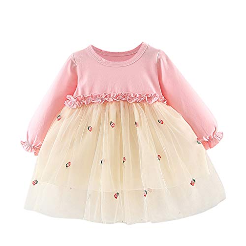 YWLINK Vestido De Fiesta De La Princesa del Tutú del Remiendo del Tul De Los NiñAs Moda Linda Vestido De Noche Bautizo Bebe Regalo Vestido De Novia Disfraz De Danza Ropa(W-Rosado,18-24 meses/100) YWLINK Vestido De Fiesta De La Princesa del Tutú del Remiendo del Tul De Los NiñAs Moda Linda Vestido De Noche Bautizo Bebe Regalo Vestido De Novia Disfraz De Danza Ropa(W-Rosado,18-24 meses/100)
