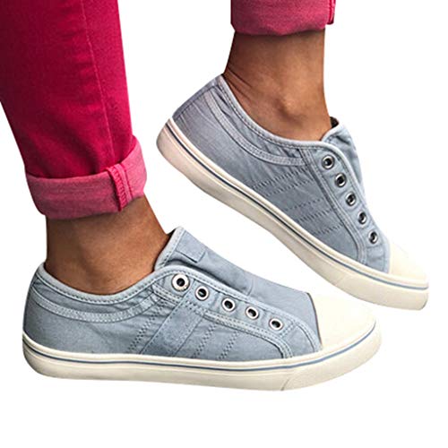 YWLINK Zapatillas De Lona De Gran TamañO para Mujer, Zapatos Lok Fu, Vaquera con Cremallera, Un Pedal Plano, Zapatos Perezosos, Zapatos Casuales Confort Zapatos Solos Deportes Ciclismo(Azul,39EU) YWLINK Zapatillas De Lona De Gran TamañO para Mujer, Zapatos Lok Fu, Vaquera con Cremallera, Un Pedal Plano, Zapatos Perezosos, Zapatos Casuales Confort Zapatos Solos Deportes Ciclismo(Azul,39EU)
