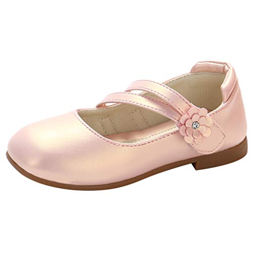 YWLINK Zapatos para NiñOs,NiñAs De Los NiñOs Flores Dulces Zapatos PequeñOs Zapatos De Princesa Zapatos Solos Zapatos Frescos Zapatos De Princesa Zapatos De Baile(Rosado,34EU)