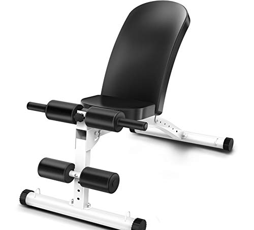 YWQZ Banco de Abdominales Plegable Banco de musculación Ajustable Banco Fitness Professional Pesas y Barra 300kg Gimnasio casero del Ejercicio Entrenamiento para Cuerpo Completo