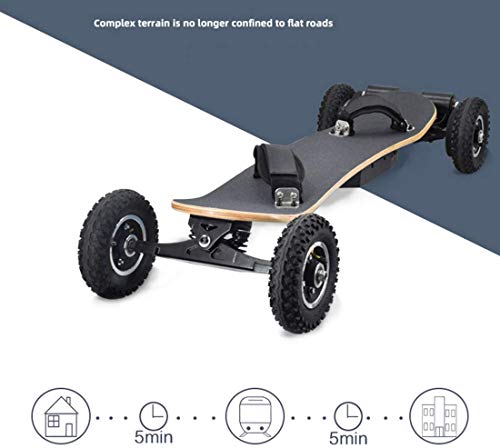 Yxs Science 40 km/h Off Road Skateboard eléctrico, Longboard de montaña motorizada con Motores duales con Control Remoto inalámbrico, 8 Capas, Todo Terreno, para niños Adolescentes Yxs Science 40 km/h Off Road Skateboard eléctrico, Longboard de montaña motorizada con Motores duales con Control Remoto inalámbrico, 8 Capas, Todo Terreno, para niños Adolescentes