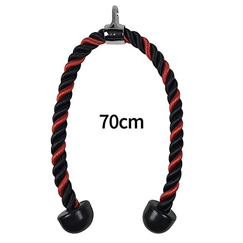 YYCFB Cuerda de tracción de 70 cm para tríceps, de alto rendimiento, para principales gimnasia, culturismo, ejercicios de gimnasia, entrenamiento, idoneidad YYCFB Cuerda de tracción de 70 cm para tríceps, de alto rendimiento, para principales gimnasia, culturismo, ejercicios de gimnasia, entrenamiento, idoneidad