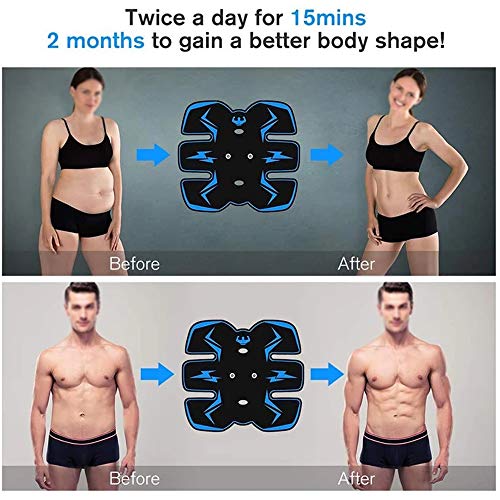 YYDM Abdominal Entrenador De Estimulación Muscular, El EMS Estimulador Muscular, Quemar Grasa para Aumentar Los Músculos, Abdominal Brazo/Espalda/Entrenamiento De Los Músculos De La Pierna,Azul YYDM Abdominal Entrenador De Estimulación Muscular, El EMS Estimulador Muscular, Quemar Grasa para Aumentar Los Músculos, Abdominal Brazo/Espalda/Entrenamiento De Los Músculos De La Pierna,Azul