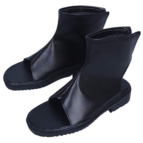 YYFZ Anime Cosplay Calza Los Zapatos De La Mascarada Negro Sandalias Planas para Hombre Custom Edition,Men's size-44