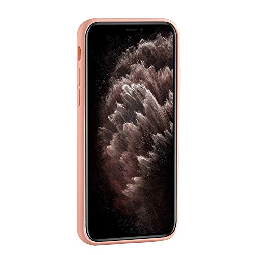 YYhin Funda blanda para iPhone 11 Pro Max con ventana para proteger la cámara de teléfono, color rosa