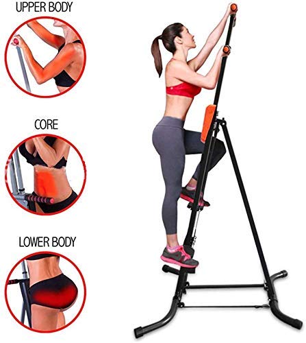 YYM Escalador Vertical Escalador Escalera Escalera Plegable Alpinista Vertical, Función De Simulación De Escalada De Montaña, Máquina De Entrenamiento Cardio YYM Escalador Vertical Escalador Escalera Escalera Plegable Alpinista Vertical, Función De Simulación De Escalada De Montaña, Máquina De Entrenamiento Cardio
