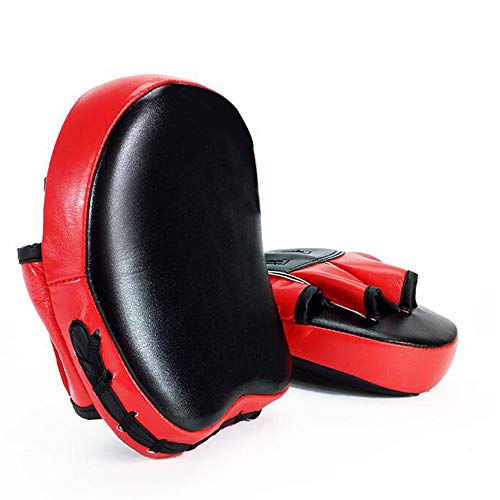 YYMM Almohadilla de Boxeo 2 unids, Curved Ajustable Muay Thai Punching Boxing Pads, PU Cuero Palm Taekwondo Capacitación para Strike Target Taekwondo Equipment YYMM Almohadilla de Boxeo 2 unids, Curved Ajustable Muay Thai Punching Boxing Pads, PU Cuero Palm Taekwondo Capacitación para Strike Target Taekwondo Equipment