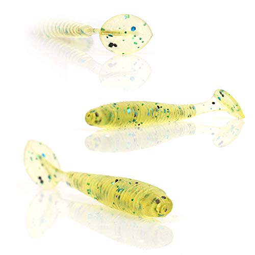 YYYY SeƱuelos de Pesca Kit de 50 SeƱuelos de Vinilo 7cm YYYY SeƱuelos de Pesca Kit de 50 SeƱuelos de Vinilo 7cm