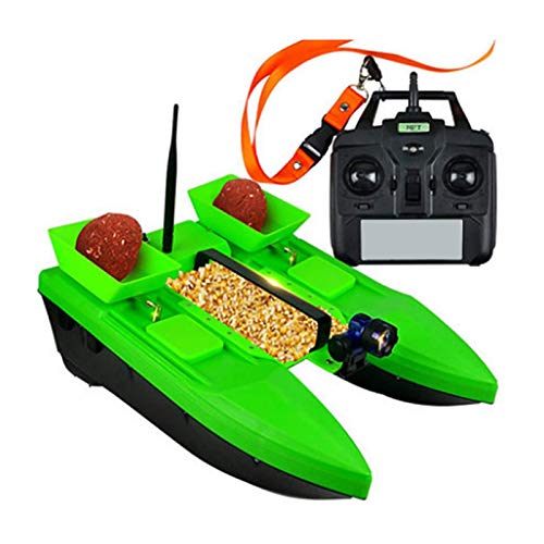 YZ-YUAN Barco RC, Barco de Cebo Inteligente, Buscador de Peces, Barcos de Cebo para la Pesca de Carpas, Barco de Cebo de Pesca de 2 kg con Motor Doble