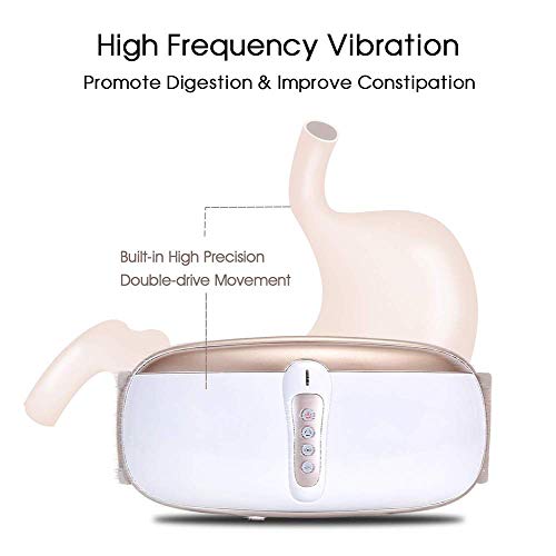 YZ-YUAN Cinturón de Adelgazamiento de relajación en el hogar, máquina de pérdida de Peso para Mujeres, Masaje de vibración Ajustable, Calentamiento Suave, Quemador de Grasa Abdominal para Promover l