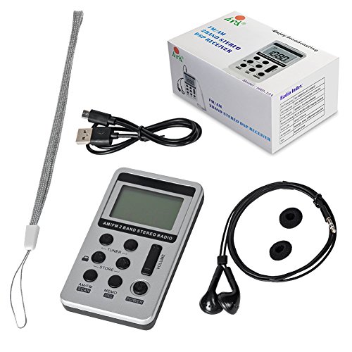 YZCX Radio Pequeña Portatil, Mini Radio de Bolsillo Pocket Am/FM 2 Bandas de Radio Estéreo DSP Digital Tuning Receptor con Pantalla LCD USB Recargable y Auricular para Caminar (Blanco) YZCX Radio Pequeña Portatil, Mini Radio de Bolsillo Pocket Am/FM 2 Bandas de Radio Estéreo DSP Digital Tuning Receptor con Pantalla LCD USB Recargable y Auricular para Caminar (Blanco)