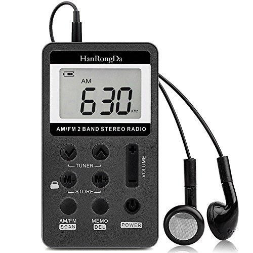 YZCX Radio Pequeña Portatil, Mini Radio de Bolsillo Pocket Am/FM 2 Bandas de Radio Estéreo DSP Digital Tuning Receptor con Pantalla LCD USB Recargable y Auricular para Caminar (Negro) YZCX Radio Pequeña Portatil, Mini Radio de Bolsillo Pocket Am/FM 2 Bandas de Radio Estéreo DSP Digital Tuning Receptor con Pantalla LCD USB Recargable y Auricular para Caminar (Negro)