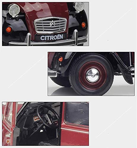YZHM Cast Auto Realista Citroen 2CV 6 Juguetes Modelo Charleston para niños Puede Abrir la Puerta Adaptada a los Adultos y coleccionistas