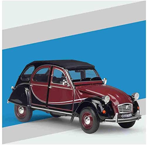 YZHM Cast Auto Realista Citroen 2CV 6 Juguetes Modelo Charleston para niños Puede Abrir la Puerta Adaptada a los Adultos y coleccionistas