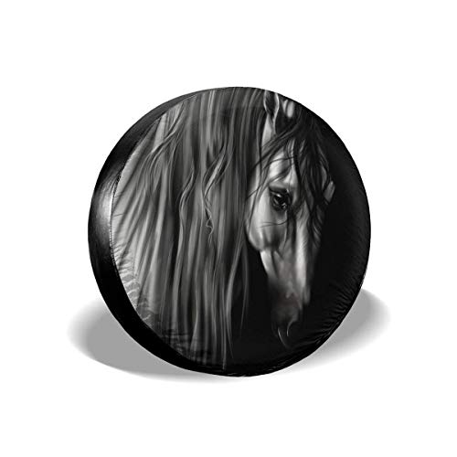 Y.Z.L. Funda para Neumáticos Cubierta para Rueda de Repuesto Protección Bolsa de Almacenamiento Guapo Negro Caballo 3 14/15/16/17inch Y.Z.L. Funda para Neumáticos Cubierta para Rueda de Repuesto Protección Bolsa de Almacenamiento Guapo Negro Caballo 3 14/15/16/17inch