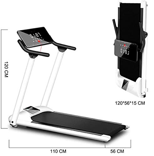YZT QUEEN Cinta de Correr Plegable para el hogar, Cinta de Correr para Ejercicios silenciosos en Interiores Pantalla LCD Pendiente Fija 1-10Km / H, diseño de Bloqueo de Seguridad magnético YZT QUEEN Cinta de Correr Plegable para el hogar, Cinta de Correr para Ejercicios silenciosos en Interiores Pantalla LCD Pendiente Fija 1-10Km / H, diseño de Bloqueo de Seguridad magnético