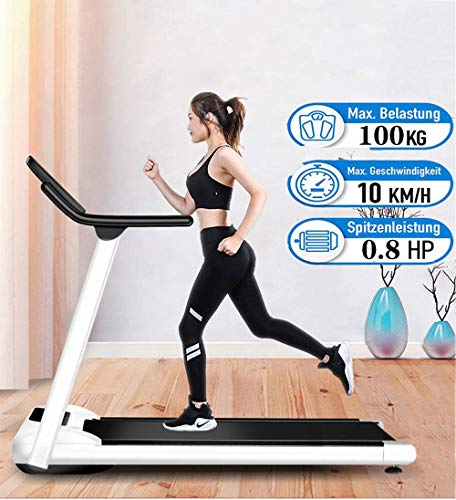 YZT QUEEN Cinta de Correr Plegable para el hogar, Cinta de Correr para Ejercicios silenciosos en Interiores Pantalla LCD Pendiente Fija 1-10Km / H, diseño de Bloqueo de Seguridad magnético YZT QUEEN Cinta de Correr Plegable para el hogar, Cinta de Correr para Ejercicios silenciosos en Interiores Pantalla LCD Pendiente Fija 1-10Km / H, diseño de Bloqueo de Seguridad magnético