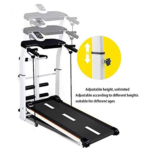 YZT QUEEN Mini Cinta de Correr mecánica silenciosa de amortiguación Plegable para Cinta de Correr Plegable doméstica pequeña, con Cuerda de Fitness y Panel de Instrumentos multifunción,Negro YZT QUEEN Mini Cinta de Correr mecánica silenciosa de amortiguación Plegable para Cinta de Correr Plegable doméstica pequeña, con Cuerda de Fitness y Panel de Instrumentos multifunción,Negro