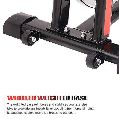 Z Zelus Bicicleta Estática para Fitness de Capacidad 120KG Bicicleta de Spinning Profesional con Volante 10KG Exercise Bike con Asiento Ajustable para Casa y Gimnasio Z Zelus Bicicleta Estática para Fitness de Capacidad 120KG Bicicleta de Spinning Profesional con Volante 10KG Exercise Bike con Asiento Ajustable para Casa y Gimnasio