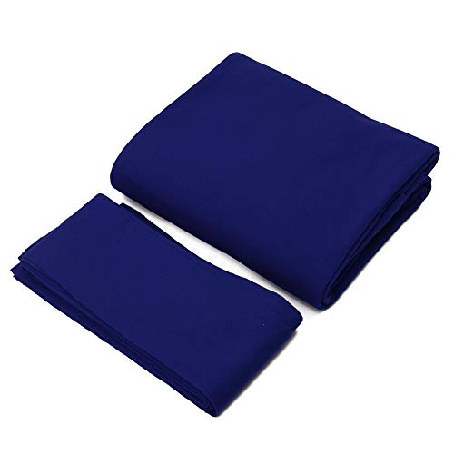 Zacha Billard Pool Mesa Cloth Professional Snooker 6 bandas duraderas 7 8 pies de fieltro, accesorios para jugar deportivo, juego de manta, hotel, club interior (8 patas), color azul