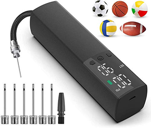 Zacro Inflador Balones AutomĂĄtico Bomba de Bola ElĂ©ctrica PortĂĄtil con Pantalla LCD + LED Luz + 7 Agujas + Pouch, Sports Ball Pump Inflator para FĂștbol, Baloncesto, Voleibol, Rugby, Anillo de NataciĂłn Zacro Inflador Balones AutomĂĄtico Bomba de Bola ElĂ©ctrica PortĂĄtil con Pantalla LCD + LED Luz + 7 Agujas + Pouch, Sports Ball Pump Inflator para FĂștbol, Baloncesto, Voleibol, Rugby, Anillo de NataciĂłn