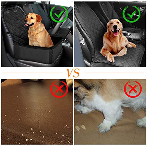 Zaeel Cubierta Asiento Coche Perro, Protector de Asiento de Coche para Mascota 2 en 1 Funda Impermeable con Doble Cremallera Cubierta de Protección del Perro para Mascotas y Viajes Zaeel Cubierta Asiento Coche Perro, Protector de Asiento de Coche para Mascota 2 en 1 Funda Impermeable con Doble Cremallera Cubierta de Protección del Perro para Mascotas y Viajes