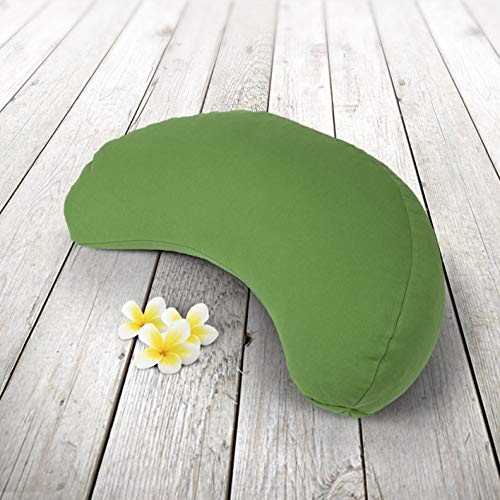 ZAFUKI Zafu Media Luna DESENFUNDABLE - cojín para meditación y Yoga (Verde Amazonas) ZAFUKI Zafu Media Luna DESENFUNDABLE - cojín para meditación y Yoga (Verde Amazonas)
