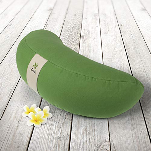 ZAFUKI Zafu Media Luna DESENFUNDABLE - cojín para meditación y Yoga (Verde Amazonas) ZAFUKI Zafu Media Luna DESENFUNDABLE - cojín para meditación y Yoga (Verde Amazonas)