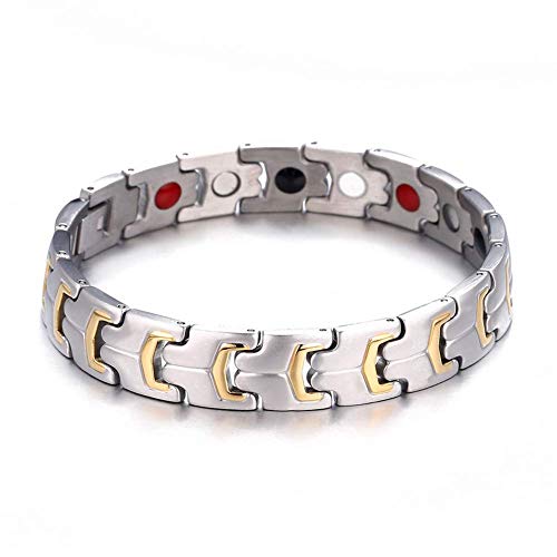 ZAJIWF Pulsera para Bajar de Peso Terapia magnética Redonda Pulsera para Bajar de Peso Pulsera con imán Joyas Regalos para Hombres y Mujeres