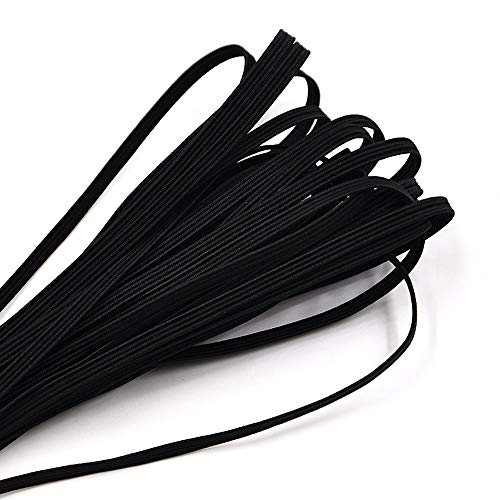 ZAKASA Negro Cuerda Elastica 3mm, 10Metros Cintas elásticas para Costura Manualidades Diy Ropa ZAKASA Negro Cuerda Elastica 3mm, 10Metros Cintas elásticas para Costura Manualidades Diy Ropa