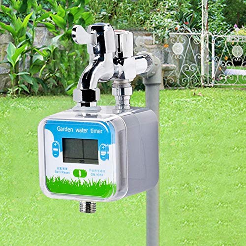 ZALE - Aspersor de agua para jardinería, con pantalla electrónica para césped, controlador automático de riego para césped y jardín