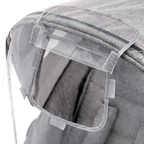 Zamboo - Protector de lluvia Universal para Silla de paseo - Burbuja de lluvia con ventana de contacto, buena circulación del aire, fácil montaje, sin PVC