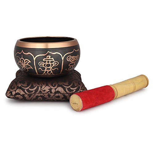 Zap Impex ® Cuenco tibetano para meditación tibetana o yoga, 100 cm Zap Impex ® Cuenco tibetano para meditación tibetana o yoga, 100 cm