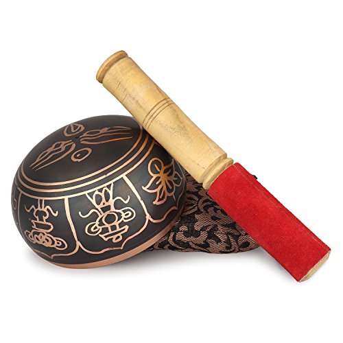 Zap Impex ® Cuenco tibetano para meditación tibetana o yoga, 100 cm Zap Impex ® Cuenco tibetano para meditación tibetana o yoga, 100 cm