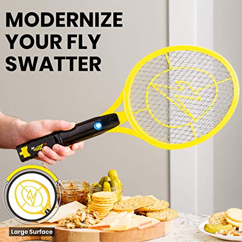 ZAP IT! Bug Zapper - Mosquito Recargable, Fly Swatter/Killer y Raqueta Bug Zapper - Carga USB de 4.000 voltios, luz LED súper Brillante para Zap in The Dark (Twin Mini)