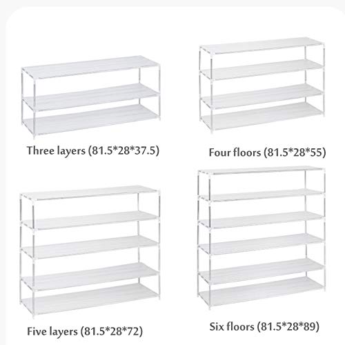 Zapatero Multicapa De Acero Inoxidable, Estante De Almacenamiento Combinado Simple, Organizadores De Almacenamiento De Zapateros De Metal Para Sala De Estar, Guardarropa Y Pasillo,66*28*48cm (3 Tier)