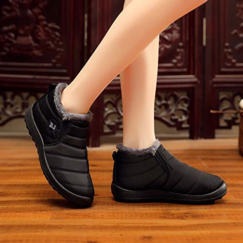Zapatillas Altas Outdoor Antideslizante Botas de Nieve Invierno Forro Calentar Tobillo Al Aire Libre Zapatos Mujer de Invierno Sneakers Negro Azul Rojo 35-43 Lonshell Zapatillas Altas Outdoor Antideslizante Botas de Nieve Invierno Forro Calentar Tobillo Al Aire Libre Zapatos Mujer de Invierno Sneakers Negro Azul Rojo 35-43 Lonshell