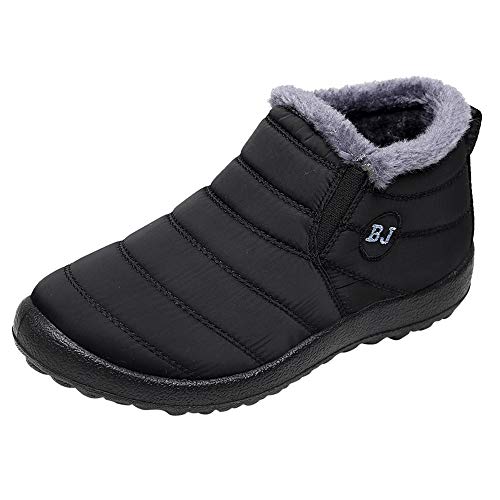 Zapatillas Altas Outdoor Antideslizante Botas de Nieve Invierno Forro Calentar Tobillo Al Aire Libre Zapatos Mujer de Invierno Sneakers Negro Azul Rojo 35-43 Lonshell