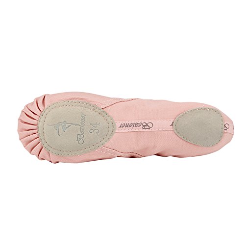 Zapatillas de Ballet Canvas Dance Zapatos Split Único Rosa 39 Zapatillas de Ballet Canvas Dance Zapatos Split Único Rosa 39