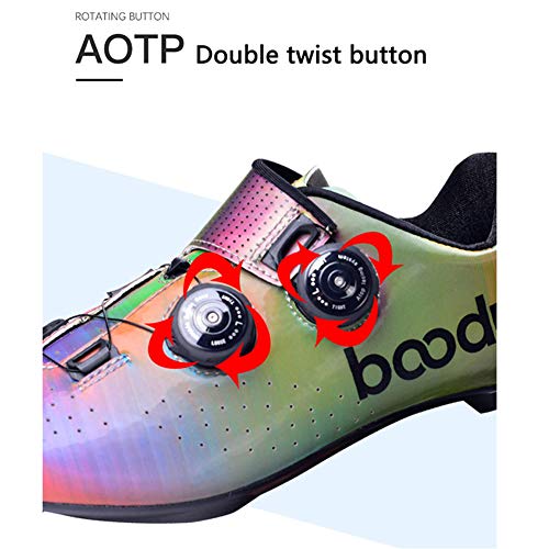 Zapatillas de Bicicleta de Montaña,，Calzado de Bicicleta, Zapatos de Bicicleta Antideslizantes Transpirables para Hombres para Ciclismo de Carretera y Ciclismo de montaña,B,45