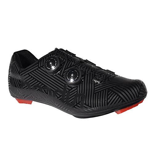 Zapatillas de Bicicleta Montaña Calzado Bicicleta Zapatos de Bicicleta Antideslizantes Transpirables para Hombres para Ciclismo Carretera de montaña 2 Colores,Black,44