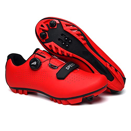 Zapatillas de Ciclismo MTB para Hombres Mujer Zapatillas De Bicicleta de Montaña Zapatillas Ciclismo Carretera Antideslizantes Respirables Calzado de Ciclismo