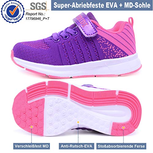 Zapatillas de Correr Niñas Velcro Zapatillas Niños de Deporte Niña Niño Zapatillas de Gimnasia Tenis Trotar Runners Trainers Running Atletismo Zapatillas Zapatos Deportivas Morado 29 EU Zapatillas de Correr Niñas Velcro Zapatillas Niños de Deporte Niña Niño Zapatillas de Gimnasia Tenis Trotar Runners Trainers Running Atletismo Zapatillas Zapatos Deportivas Morado 29 EU