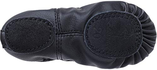 Zapatillas de Danza Cuero Zapatos Media Punta de Ballet y Gimnasia para Niña y Mujer Negro 29 Zapatillas de Danza Cuero Zapatos Media Punta de Ballet y Gimnasia para Niña y Mujer Negro 29