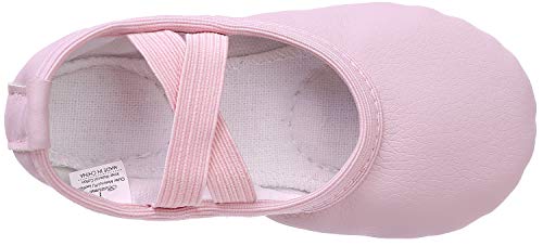 Zapatillas de Danza Cuero Zapatos Media Punta de Ballet y Gimnasia para Niña y Mujer Rosa 33 Zapatillas de Danza Cuero Zapatos Media Punta de Ballet y Gimnasia para Niña y Mujer Rosa 33